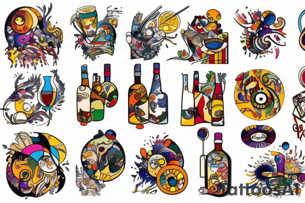 Alcoholism tattoo idea