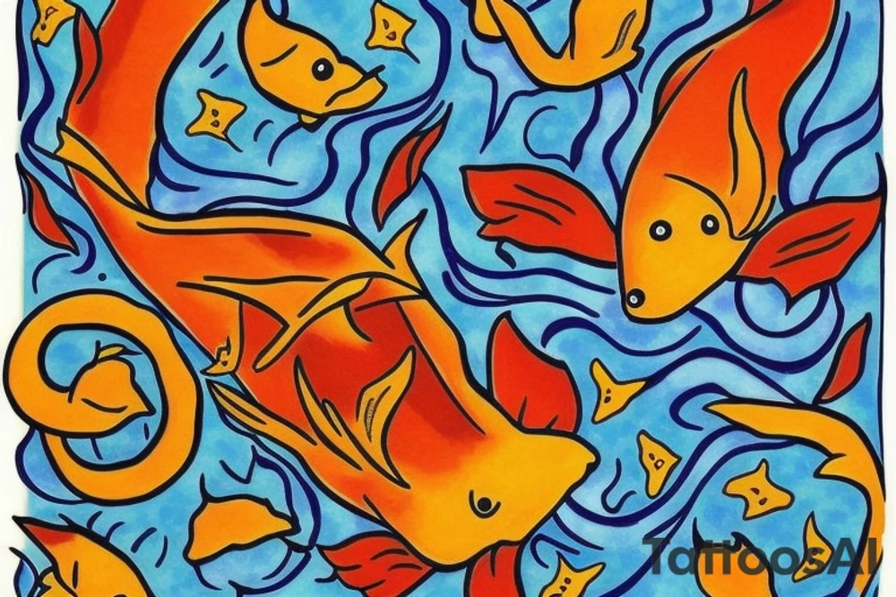 Spicy Pisces tattoo idea