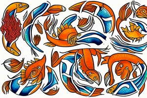 Spicy Pisces tattoo idea
