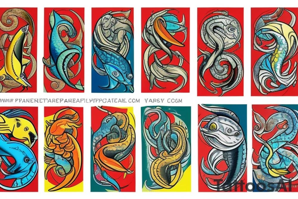 Spicy Pisces tattoo idea