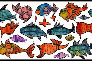 Spicy Pisces tattoo idea