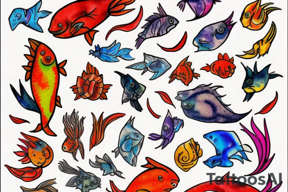 Spicy Pisces tattoo idea