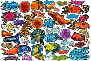 Spicy Pisces tattoo idea