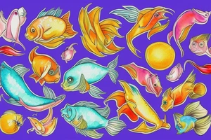 Spicy Pisces tattoo idea