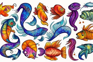 Spicy Pisces tattoo idea