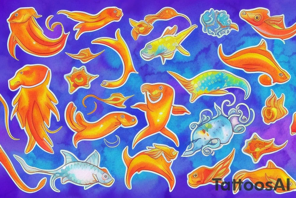 Spicy Pisces tattoo idea