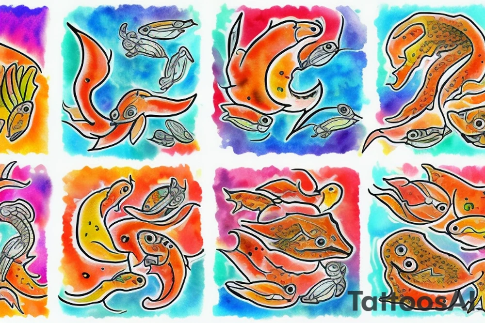 Spicy spicy Pisces tattoo idea