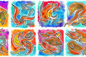 Spicy spicy Pisces tattoo idea