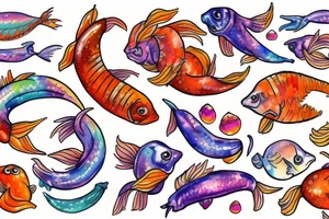 Spicy spicy Pisces tattoo idea