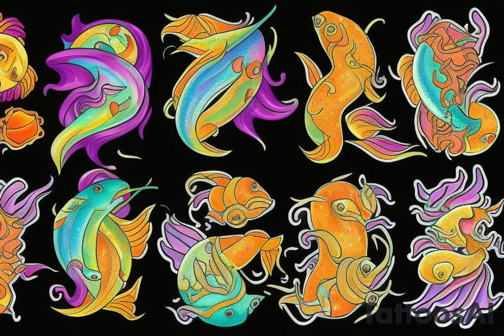 Spicy spicy Pisces tattoo idea