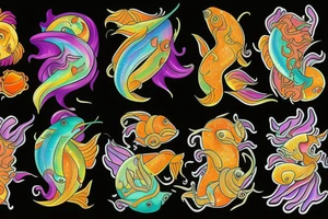 Spicy spicy Pisces tattoo idea