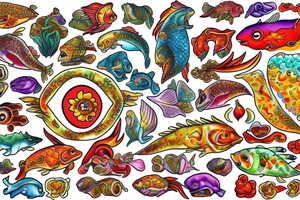 Spicy spicy Pisces tattoo idea