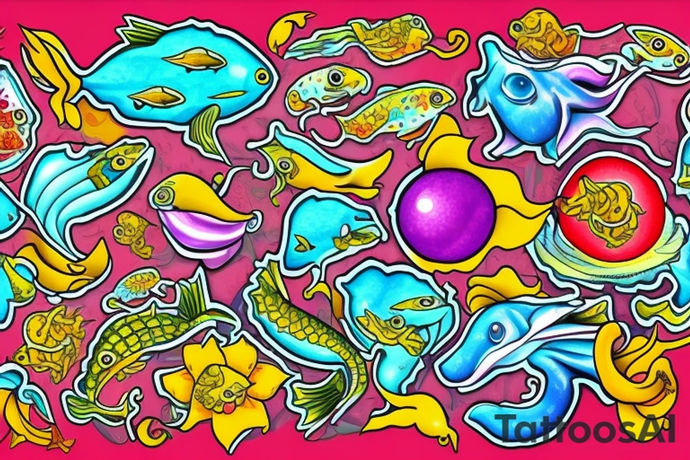 Spicy spicy Pisces tattoo idea