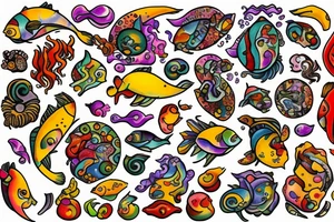 Spicy spicy Pisces tattoo idea
