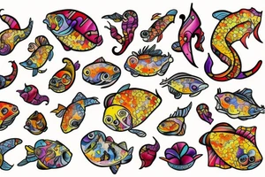 Spicy spicy Pisces tattoo idea