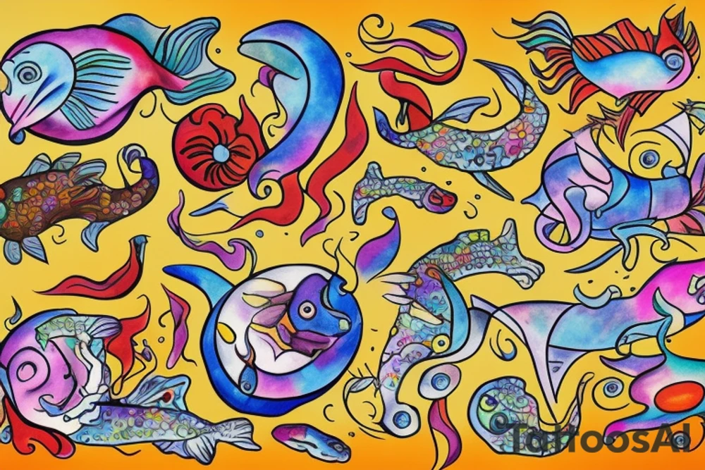 Spicy spicy Pisces tattoo idea