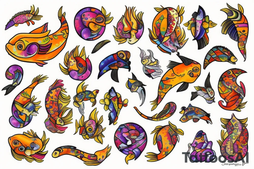 Spicy spicy Pisces tattoo idea