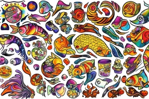 Spicy spicy Pisces tattoo idea