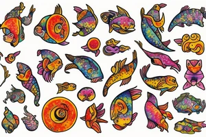 Spicy spicy Pisces tattoo idea