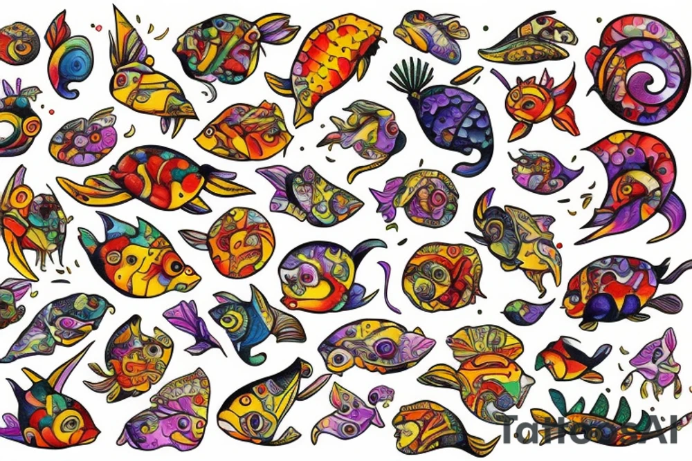 Spicy spicy Pisces tattoo idea