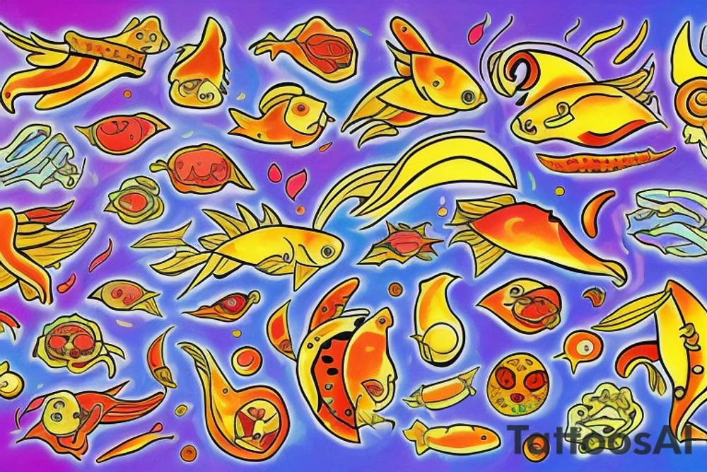 Spicy spicy Pisces tattoo idea
