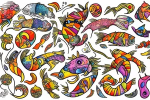 Spicy spicy Pisces tattoo idea