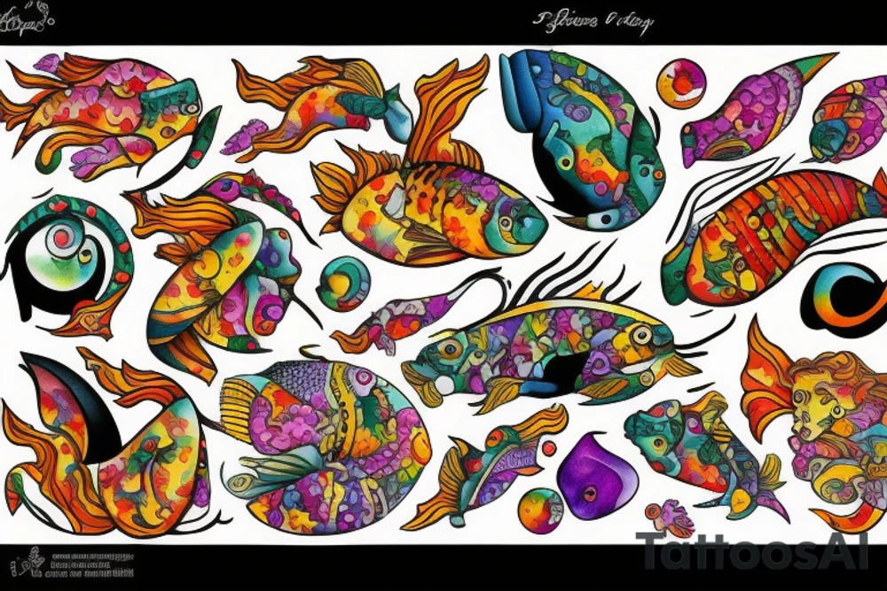 Spicy spicy Pisces tattoo idea