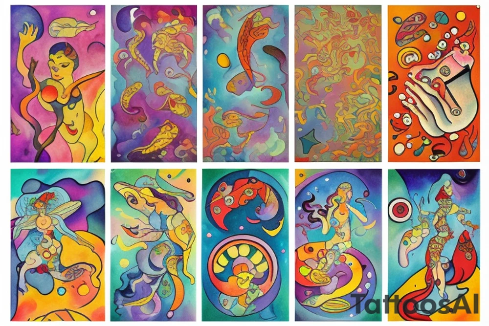 Spicy spicy Pisces and Aries tattoo idea