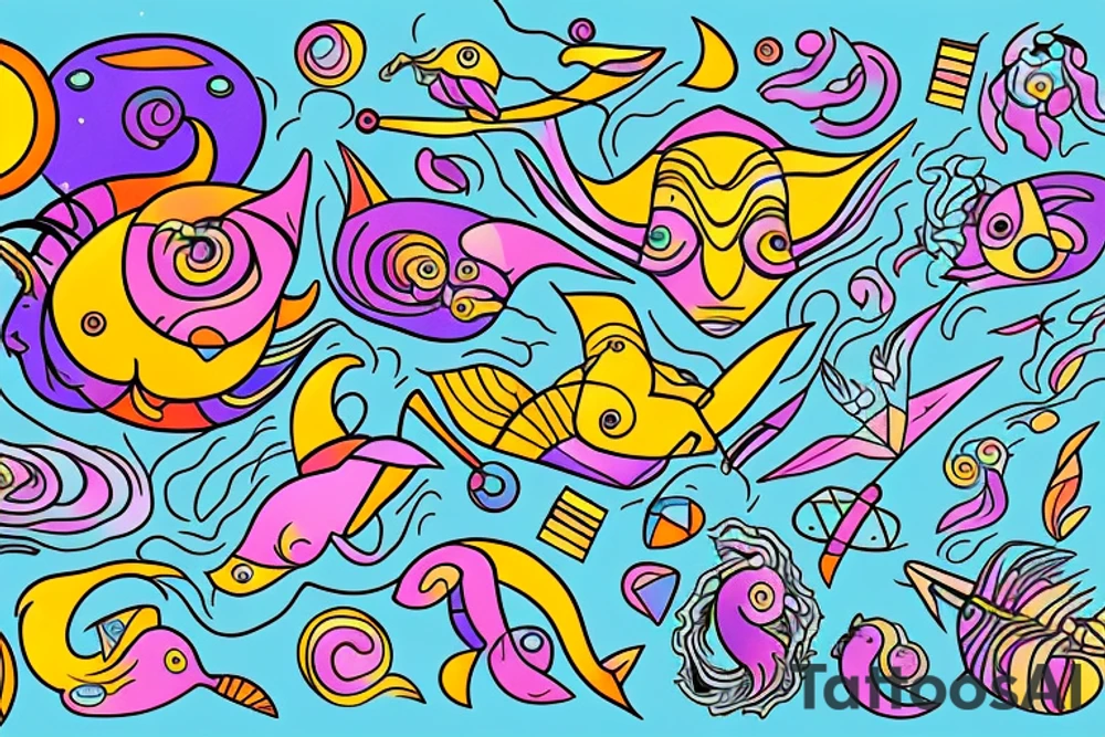 Pisces and Aries tattoo idea