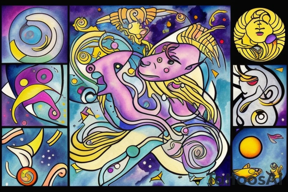 Pisces and Aries tattoo idea