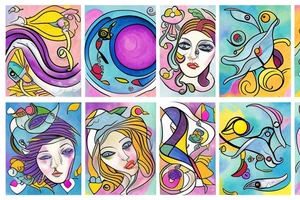 Pisces and Aries in love tattoo idea