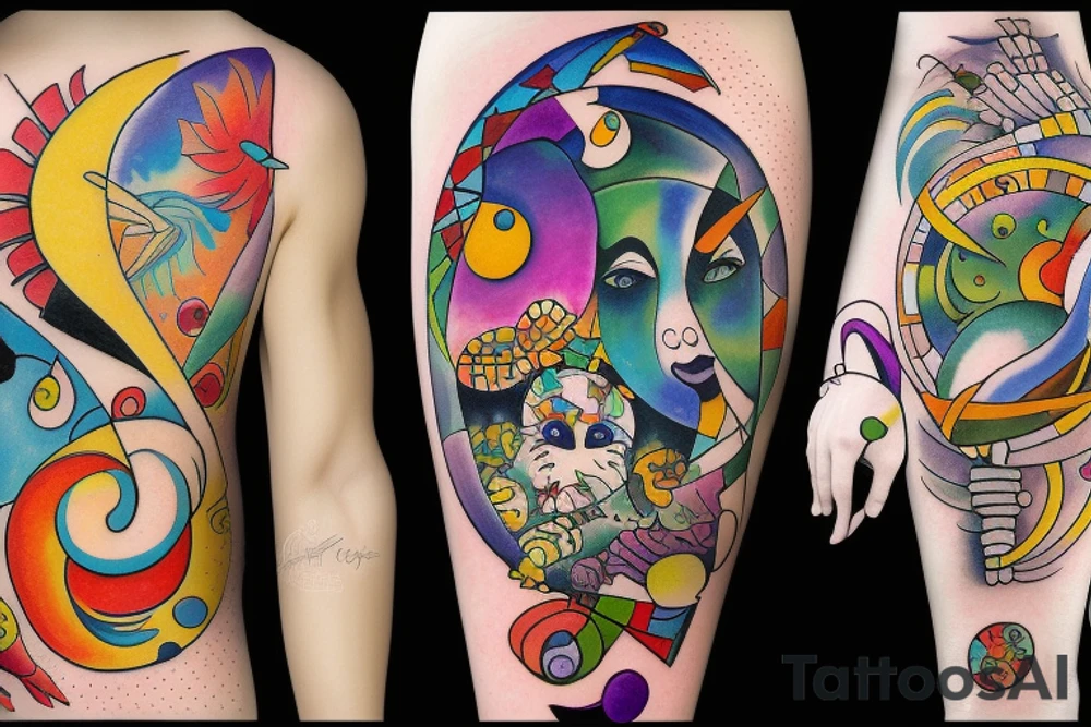 Pisces and Aries in love tattoo idea