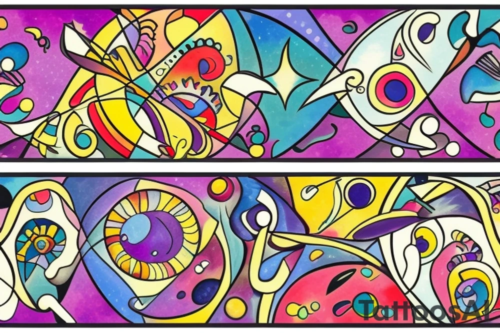 Pisces and Aries in love tattoo idea