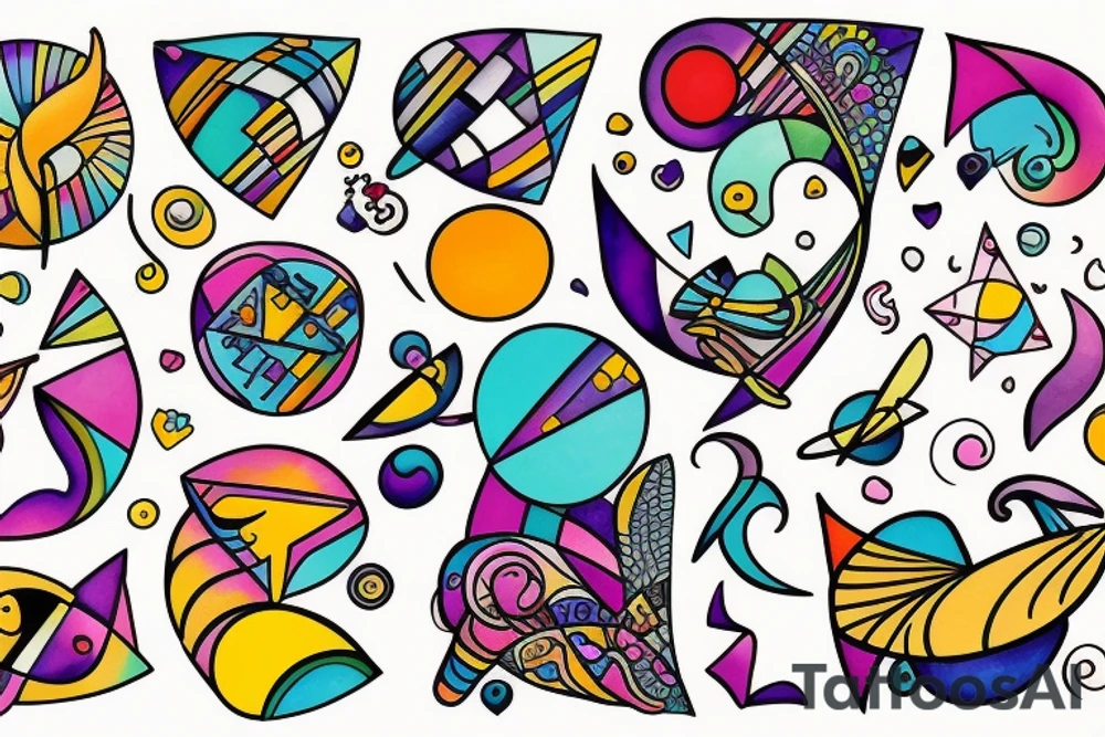 Pisces and Aries in love tattoo idea
