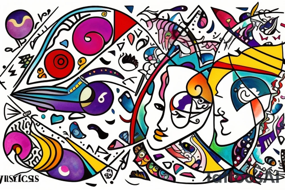 Pisces and Aries in love tattoo idea
