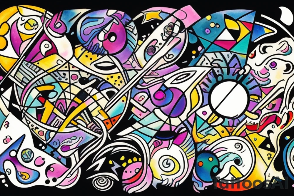 Pisces and Aries in love tattoo idea