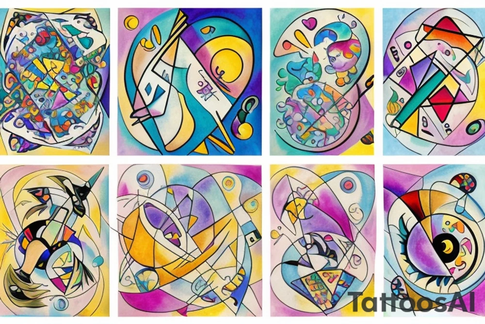 Pisces and Aries in love tattoo idea