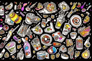 Diet Coke and fire tattoo idea