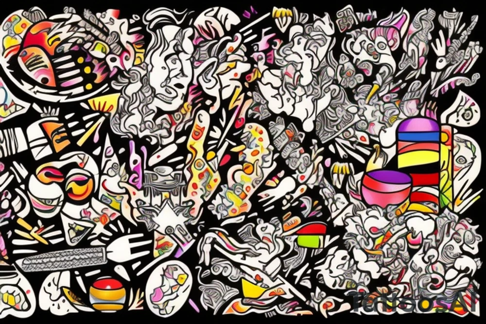 Diet Coke on fire tattoo idea