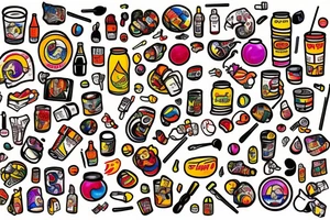 Diet Coke on fire tattoo idea