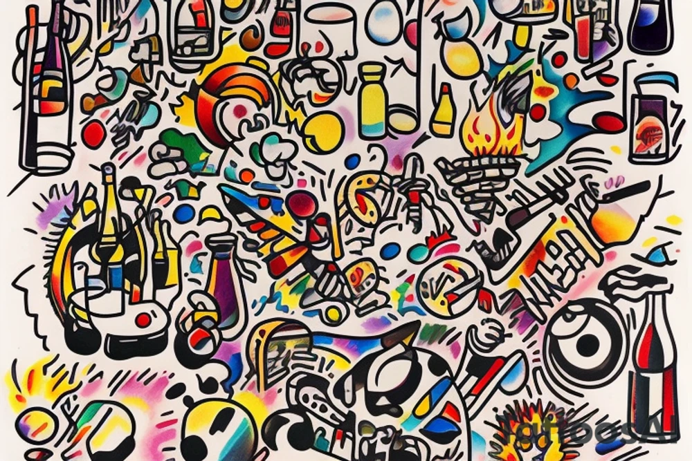 Diet Coke on fire tattoo idea