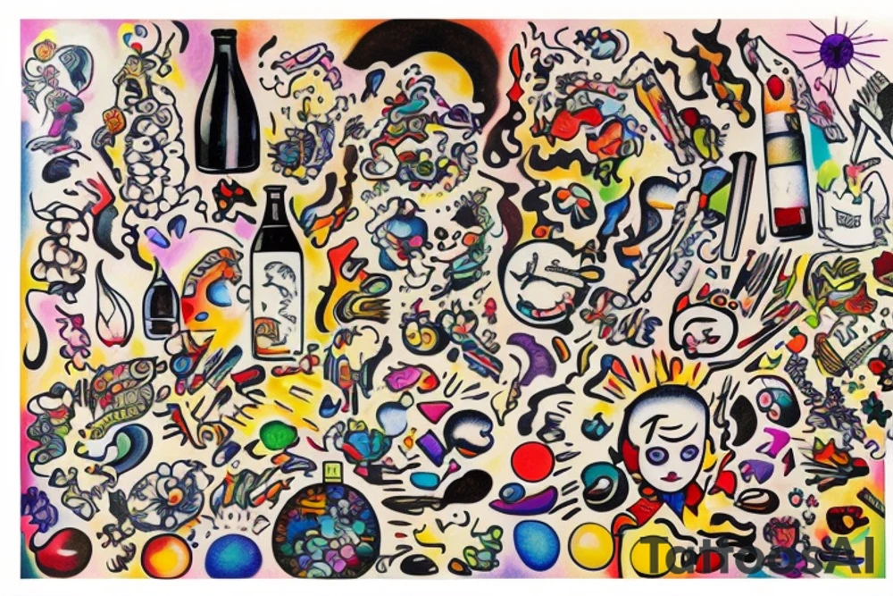 Diet Coke on fire tattoo idea