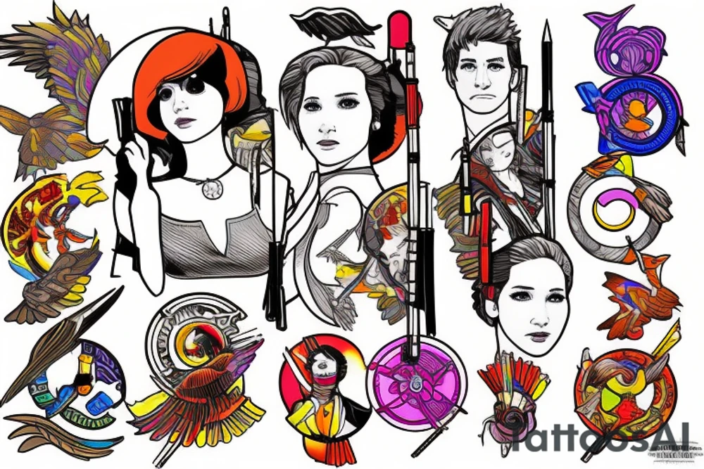 The hunger games katniss Everdeen tattoo idea