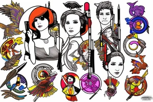 The hunger games katniss Everdeen tattoo idea