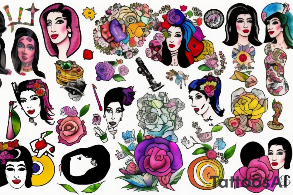 Amy winehouse tattoo idea