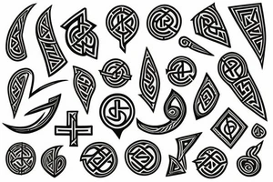 Nordic runes tattoo idea