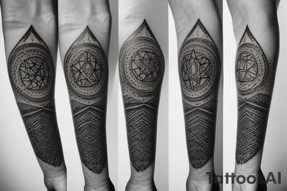 a thin line of the chakras in a minimalist style tattoo idea