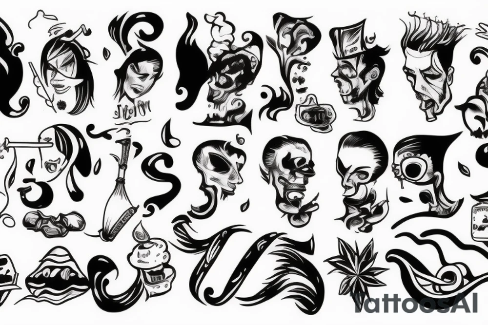 Smoking tattoo idea