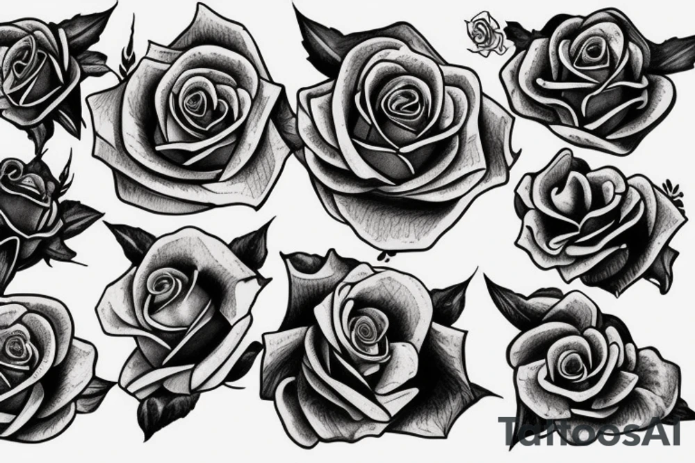 Rose tattoo idea