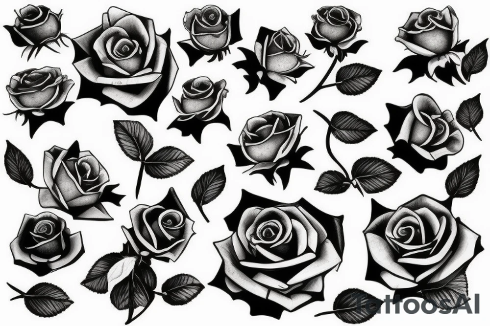 Rose tattoo idea